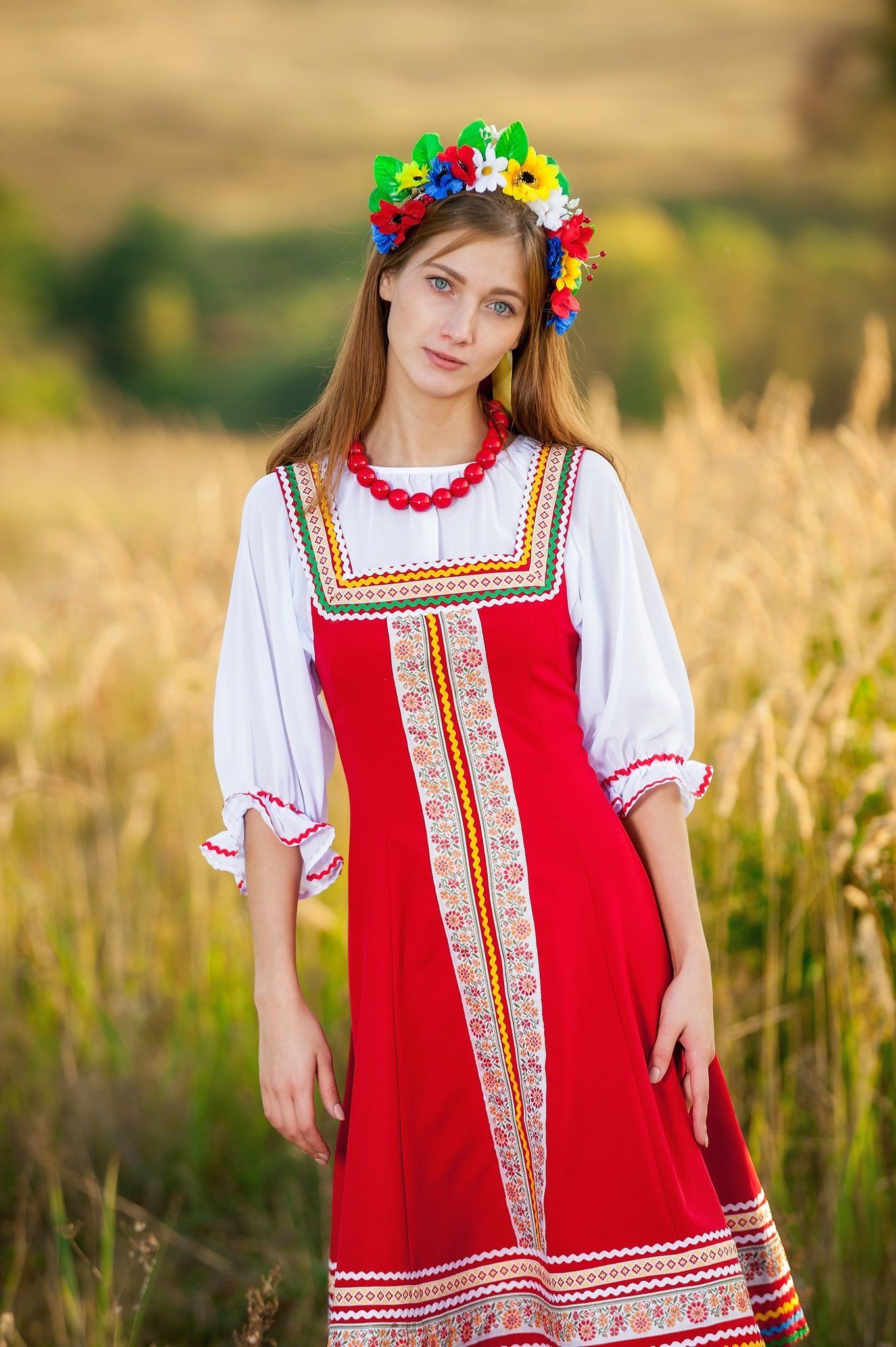 Women in Slavic costumes in Sacramento — step in, relax, and chat live